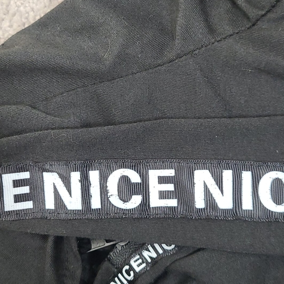 UNKNOWN BRAND Hoodie Black Zip Up Fitted - Picture 7 of 8